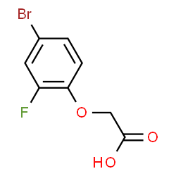 ChemSpider 2D Image | (4-Bromo-2-fluorophenoxy)acetic acid | C8H6BrFO3
