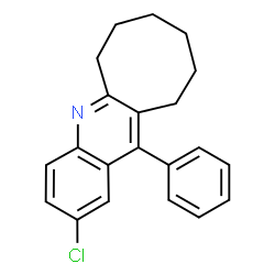 ChemSpider 2D Image | 2-Chloro-12-phenyl-6,7,8,9,10,11-hexahydrocycloocta[b]quinoline | C21H20ClN
