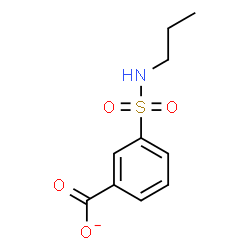 ChemSpider 2D Image | 3-(Propylsulfamoyl)benzoate | C10H12NO4S