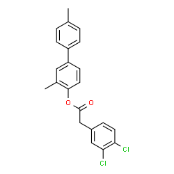 ChemSpider 2D Image | 3,4'-Dimethyl-4-biphenylyl (3,4-dichlorophenyl)acetate | C22H18Cl2O2