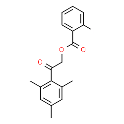 ChemSpider 2D Image | 2-Mesityl-2-oxoethyl 2-iodobenzoate | C18H17IO3