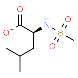 ChemSpider 2D Image | (2S)-4-Methyl-2-[(methylsulfonyl)amino]pentanoate | C7H14NO4S