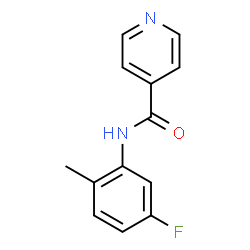 ChemSpider 2D Image | N-(5-Fluoro-2-methylphenyl)isonicotinamide | C13H11FN2O