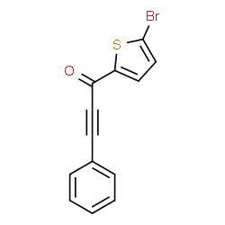 ChemSpider 2D Image | 1-(5-Bromo-2-thienyl)-3-phenyl-2-propyn-1-one | C13H7BrOS