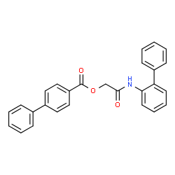 ChemSpider 2D Image | 2-(2-Biphenylylamino)-2-oxoethyl 4-biphenylcarboxylate | C27H21NO3