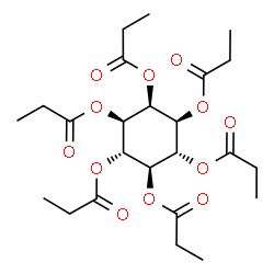ChemSpider 2D Image | (1R,2S,3r,4R,5S,6s)-1,2,3,4,5,6-Cyclohexanehexayl hexapropanoate | C24H36O12
