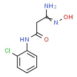 ChemSpider 2D Image | 3-Amino-N-(2-chlorophenyl)-3-(hydroxyimino)propanamide | C9H10ClN3O2