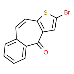 ChemSpider 2D Image | 2-Bromo-4H-benzo[4,5]cyclohepta[1,2-b]thiophen-4-one | C13H7BrOS