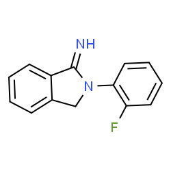 ChemSpider 2D Image | 2-(2-Fluorophenyl)-1-isoindolinimine | C14H11FN2