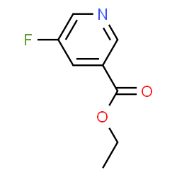 ChemSpider 2D Image | Ethyl 5-fluoronicotinate | C8H8FNO2