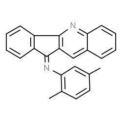 ChemSpider 2D Image | (2,5-Dimethyl-phenyl)-indeno[1,2-b]quinolin-11-ylidene-amine | C24H18N2