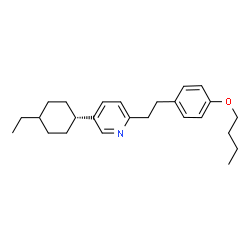 ChemSpider 2D Image | 2-[2-(4-Butoxyphenyl)ethyl]-5-(4-ethylcyclohexyl)pyridine | C25H35NO