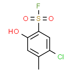 ChemSpider 2D Image | 5-Chloro-2-hydroxy-4-methylbenzenesulfonyl fluoride | C7H6ClFO3S