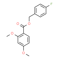 ChemSpider 2D Image | 4-Fluorobenzyl 2,4-dimethoxybenzoate | C16H15FO4