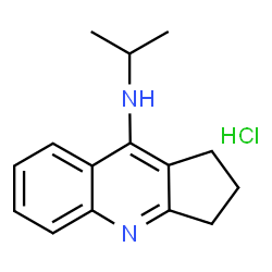 ChemSpider 2D Image | N-Isopropyl-2,3-dihydro-1H-cyclopenta[b]quinolin-9-amine hydrochloride (1:1) | C15H19ClN2