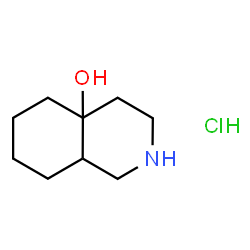 ChemSpider 2D Image | Octahydro-4a(2H)-isoquinolinol hydrochloride (1:1) | C9H18ClNO