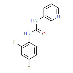 ChemSpider 2D Image | 1-(2,4-Difluorophenyl)-3-(3-pyridinyl)urea | C12H9F2N3O