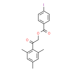 ChemSpider 2D Image | 2-Mesityl-2-oxoethyl 4-iodobenzoate | C18H17IO3