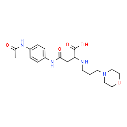 ChemSpider 2D Image | N-(4-Acetamidophenyl)-N~2~-[3-(4-morpholinyl)propyl]asparagine | C19H28N4O5