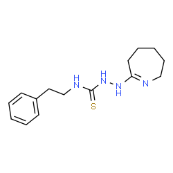 ChemSpider 2D Image | N-(2-Phenylethyl)-2-(3,4,5,6-tetrahydro-2H-azepin-7-yl)hydrazinecarbothioamide | C15H22N4S
