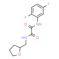ChemSpider 2D Image | N-(2,5-Difluorophenyl)-N'-(tetrahydro-2-furanylmethyl)ethanediamide | C13H14F2N2O3