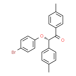 ChemSpider 2D Image | (2S)-2-(4-Bromophenoxy)-1,2-bis(4-methylphenyl)ethanone | C22H19BrO2