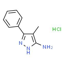 ChemSpider 2D Image | 4-methyl-3-phenyl-1H-pyrazol-5-amine hydrochloride | C10H12ClN3