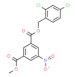 ChemSpider 2D Image | 2,4-Dichlorobenzyl methyl 5-nitroisophthalate | C16H11Cl2NO6
