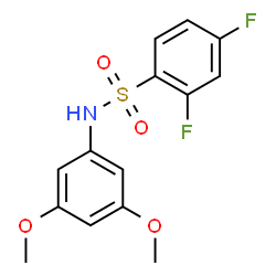 ChemSpider 2D Image | N-(3,5-Dimethoxyphenyl)-2,4-difluorobenzenesulfonamide | C14H13F2NO4S