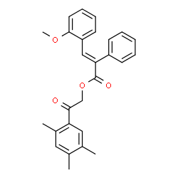 ChemSpider 2D Image | 2-Oxo-2-(2,4,5-trimethylphenyl)ethyl (2E)-3-(2-methoxyphenyl)-2-phenylacrylate | C27H26O4