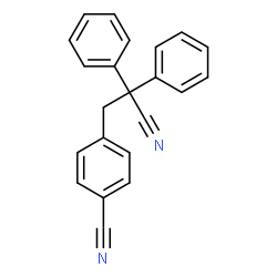 ChemSpider 2D Image | 4-(2-Cyano-2,2-diphenylethyl)benzonitrile | C22H16N2
