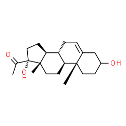 ChemSpider 2D Image | 17-Hydroxypregnenolone | C21H32O3
