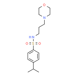 ChemSpider 2D Image | 4-Isopropyl-N-[3-(4-morpholinyl)propyl]benzenesulfonamide | C16H26N2O3S