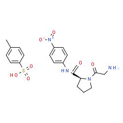 ChemSpider 2D Image | Glycyl-N-(4-nitrophenyl)-L-prolinamide 4-methylbenzenesulfonate (1:1) | C20H24N4O7S