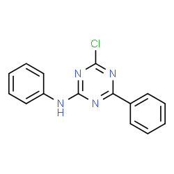 ChemSpider 2D Image | 4-Chloro-N,6-diphenyl-1,3,5-triazin-2-amine | C15H11ClN4