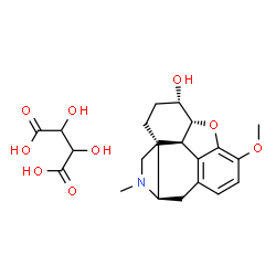 ChemSpider 2D Image | DIHYDROCODEINE BITARTRATE | C22H29NO9