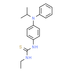 ChemSpider 2D Image | 1-Ethyl-3-{4-[isopropyl(phenyl)amino]phenyl}thiourea | C18H23N3S