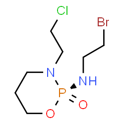 ChemSpider 2D Image | (2S)-N-(2-Bromoethyl)-3-(2-chloroethyl)-1,3,2-oxazaphosphinan-2-amine 2-oxide | C7H15BrClN2O2P