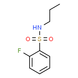 ChemSpider 2D Image | 2-Fluoro-N-propylbenzenesulfonamide | C9H12FNO2S