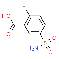 ChemSpider 2D Image | 2-Fluoro-5-sulfamoylbenzoic acid | C7H6FNO4S