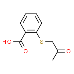 ChemSpider 2D Image | 2-[(2-oxopropyl)thio]benzoic acid | C10H10O3S