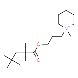 ChemSpider 2D Image | 1-Methyl-1-{3-[(2,2,4,4-tetramethylpentanoyl)oxy]propyl}piperidinium | C18H36NO2
