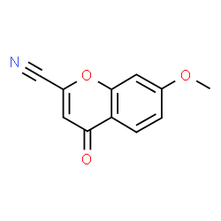 ChemSpider 2D Image | 7-Methoxy-4-oxo-4H-chromene-2-carbonitrile | C11H7NO3