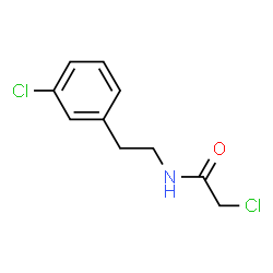 ChemSpider 2D Image | 2-Chloro-N-[2-(3-chlorophenyl)ethyl]acetamide | C10H11Cl2NO
