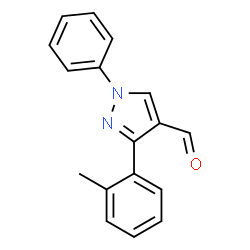 ChemSpider 2D Image | 3-(2-Methylphenyl)-1-phenyl-1H-pyrazole-4-carbaldehyde | C17H14N2O