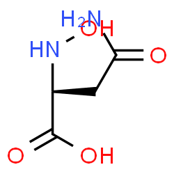 ChemSpider 2D Image | N~2~-Hydroxy-L-asparagine | C4H8N2O4