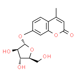 ChemSpider 2D Image | 4-Methylumbelliferyl alpha-L-arabinofuranoside | C15H16O7