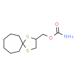 ChemSpider 2D Image | 1,4-Dithiaspiro[4.6]undec-2-ylmethyl carbamate | C11H19NO2S2