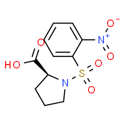 ChemSpider 2D Image | 1-[(2-Nitrophenyl)sulfonyl]-L-proline | C11H12N2O6S