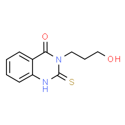 ChemSpider 2D Image | 3-(3-hydroxypropyl)-2-mercaptoquinazolin-4(3H)-one | C11H12N2O2S
